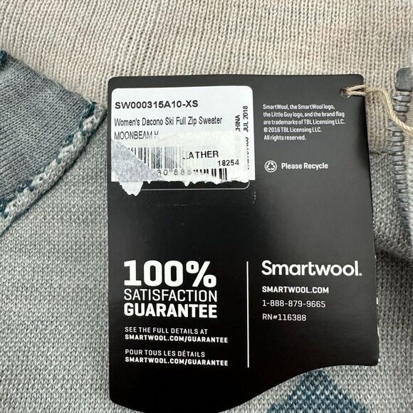 Smartwool Women'sSoft Touch Dacono ski full zip Sweater X-small - Picture 3 of 9